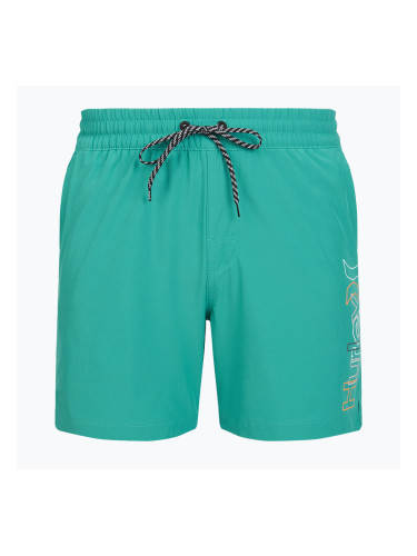 Мъжки плажни шорти Hurley Crossover Volley Swim Short Teal Tint