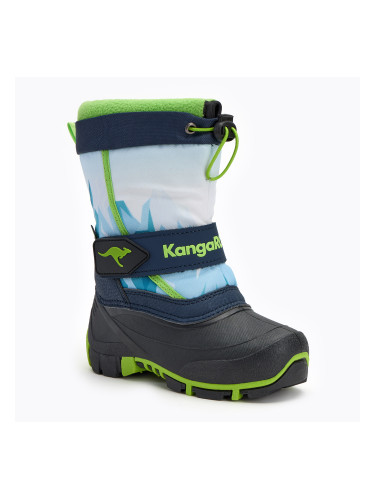 Детски ботуши за сняг KangaROOS Kanga-Bean IV dk navy/ lime