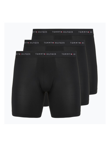 Мъжки боксерки Tommy Hilfiger Micro Long 3 pack black/black/black