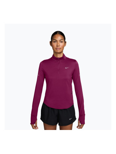 Дамски суитшърт за бягане Nike Swift Dri-FIT UV 1/4-Zip true berry