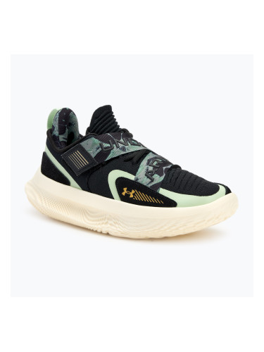 Баскетболни обувки Under Armour Flow Futr X 4 Camo black/retro green/metallic gold