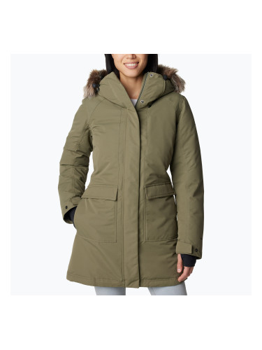 Дамско подплатено дълго яке Columbia Little Si II Ins Parka stone green