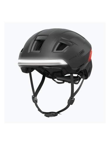 Велосипедна каска с мигачи ABUS Hyp-E volcano titan