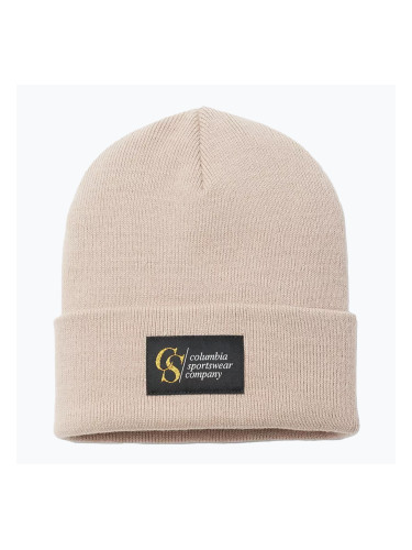 Зимна шапка Columbia City Trek Heavyweight crushed clay/heritage patch
