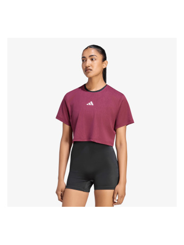 Тениска adidas Tennis Climacool Lace Crop T-Shirt Pro Maroon XS