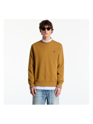 Суитшърт FRED PERRY Crew Neck Sweatshirt Mustard M