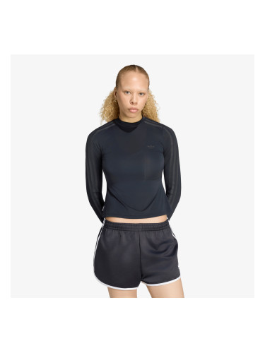 Тениска adidas Adiluna Season 2 x Jennie Sheer Long Sleeve Tee Black XS