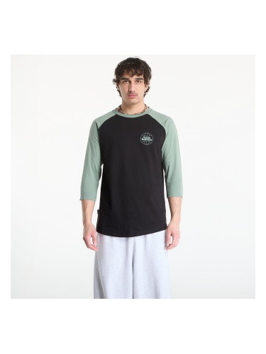 Тениска Horsefeathers Global Raglan T-Shirt Black/ Iceberg Green S