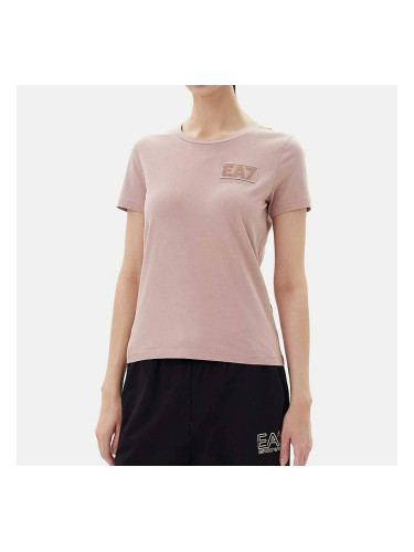 ДАМСКА ТЕНИСКА EA7 EMPORIO ARMANI 7W000492-U4079 LOGO SERIES W TEE SS CRYSTAL СВЕТЛОКАФЯВА