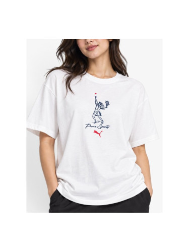 PUMA Team Relaxed Tee White