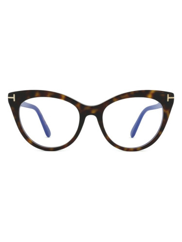 Tom Ford FT6091-B 052 53 - диоптрични очила, cat eye, дамски, кафяви