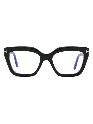 Tom Ford FT6093-B 001 53 - диоптрични очила, квадратна, дамски, черни