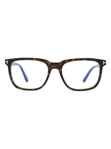 Tom Ford FT6080-B 052 55 - диоптрични очила, правоъгълна, unisex, кафяви