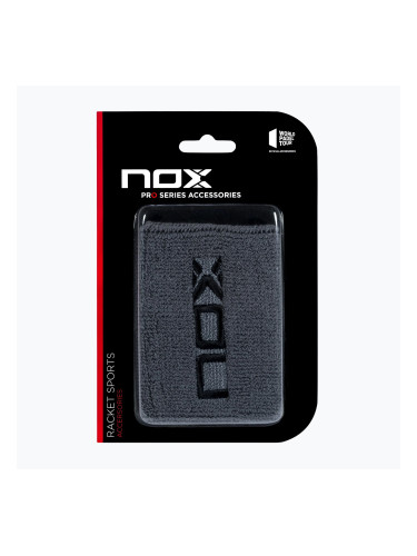 Хавлиени накитници NOX Wristband with Logo 2 szt. grey/black