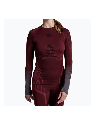 Дамски термоактивен суитшърт X-Bionic Invent Graphics LS oxide red/x black