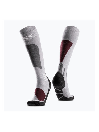 Скиорски чорапи X-Socks Ski Discover Merino Otc silver grey