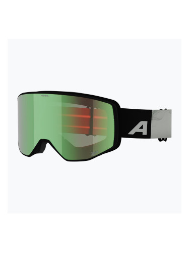 Скиорскa маска Alpina Venet Q-Lite black/green matt