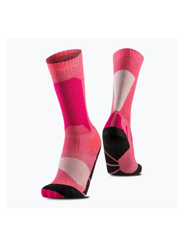 Детски скиорски чорапи X-Socks Ski Discover Otc hot red