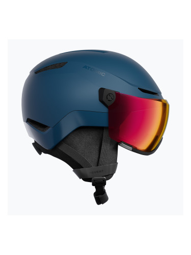 Скиорска каска Atomic Revent Visor Photo deep ocean/red photo