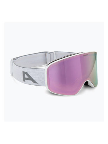 Детски скиорски очила Alpina Fernie Q-Lite white matte/rose
