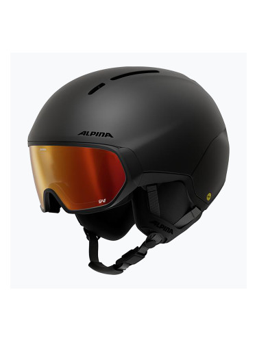 Скиорска каска Alpina Vizzard QV MIPS black matte