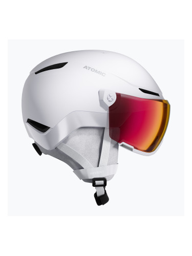 Скиорска каска Atomic Revent Visor Photo white heather/red photo