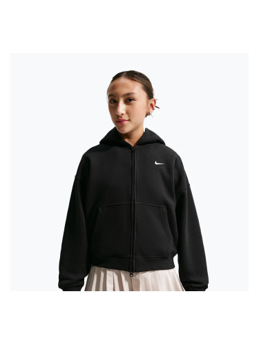 Детски суитшърт Nike Sportswear Studio Fleece black/white