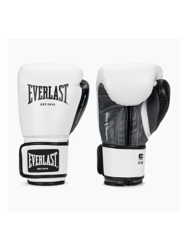 Боксови ръкавици Everlast Powerlock OG H&L Leather Advanced Training white/black