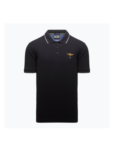 Мъжка поло тениска Aeronautica Militare 262PO1308UP00082 Polo jet black