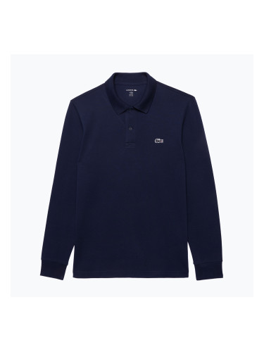Мъжка поло блуза с дълъг ръкав  Lacoste DH5523 navy blue