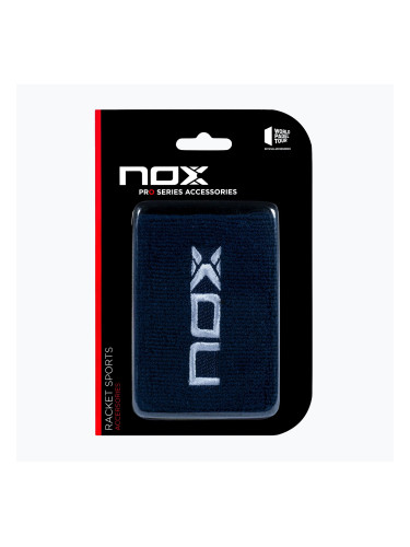 Хавлиени накитници NOX Wristband with Logo 2 szt. blue/white