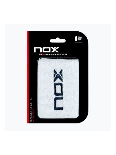 Хавлиени накитници NOX Wristband with Logo 2 szt. white/blue