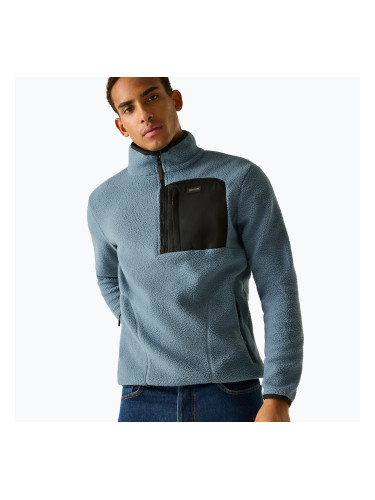 Мъжки поларен суитшърт REGATTA Frankie Borg Half Zip grey mirage/black