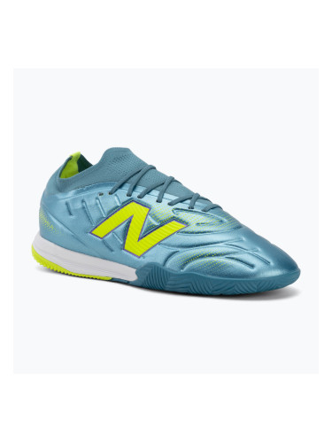 Футболни обувки New Balance Tekela Team Low V5 IN metallic blue/alkaline green/team navy