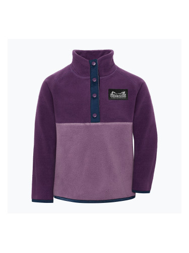 Детски поларен суитшърт Didriksons Monte 6 Half Button northern purple