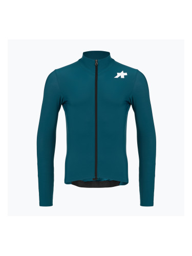 Мъжка велосипедна блуза с дълъг ръкав ASSOS Mille GT Spring Fall Jersey S11 deep petrol