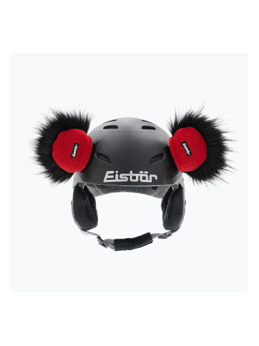 Уши за каска Eisbar Teddy Ears black/red
