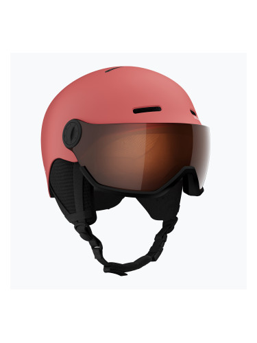 Детска скиорска каска Salomon Orka Visor Jr S2 sun kissed coral