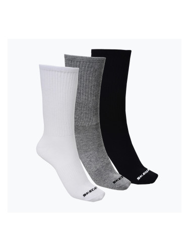 Чорапи SKECHERS Non Tery Crew Arch Support 3 pack white/black