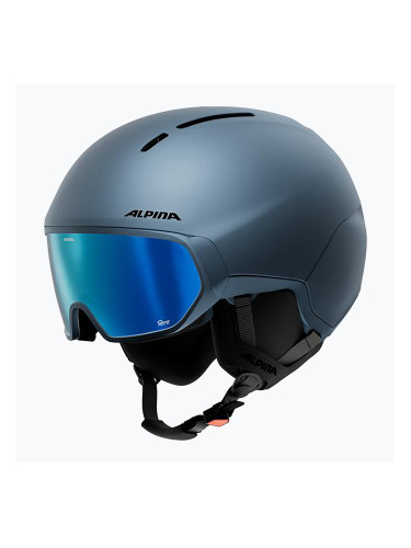 Скиорска каска Alpina Vizzard Q-Lite midnight blue matt