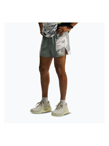 Мъжки шорти за бягане Nike Dri-Fit 4" smoke grey/black/light lemon twist