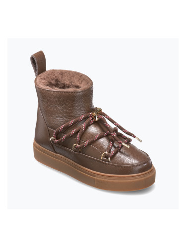 Дамски ботуши за сняг INUIKII Full Leather Gloss brown