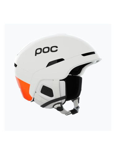 Скиорска каска POC Obex MIPS hydrogen white/fluorescent orange