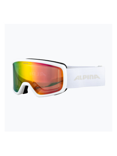 Скиорскa маска Alpina Narkoja 2 Q-Lite white matt/pink s2