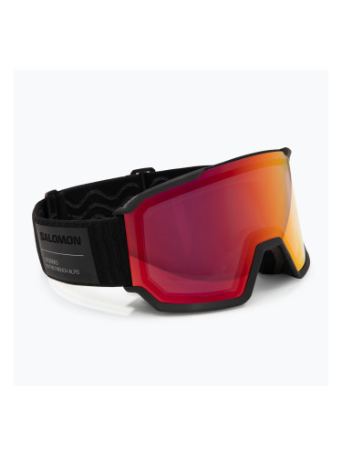 Скиорска маска Salomon S/View 3 Photo black/ml red