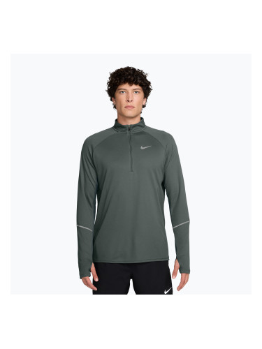 Мъжки суитшърт за бягане Nike Miler Dri-Fit UV 1/2 Zip camo green