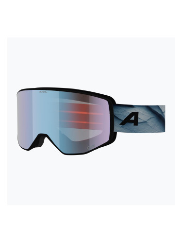 Скиорскa маска Alpina Venet M Q-Lite  black/blue matt