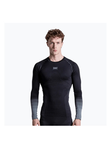 Мъжки термоактивен суитшърт X-Bionic Invent Graphics LS x black/dark grey