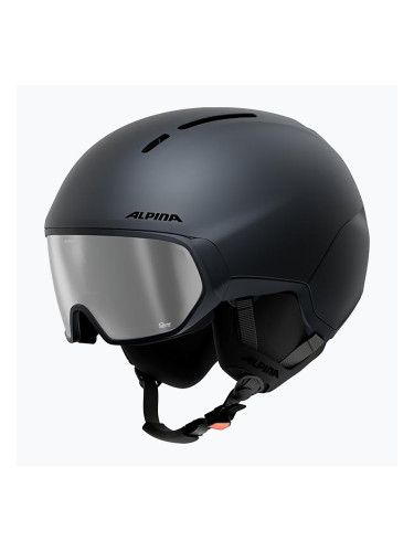 Скиорска каска Alpina Vizzard Q-Lite midnight grey matt