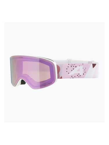 Детски скиорски очила Alpina Fernie Q-Lite white/rose matte